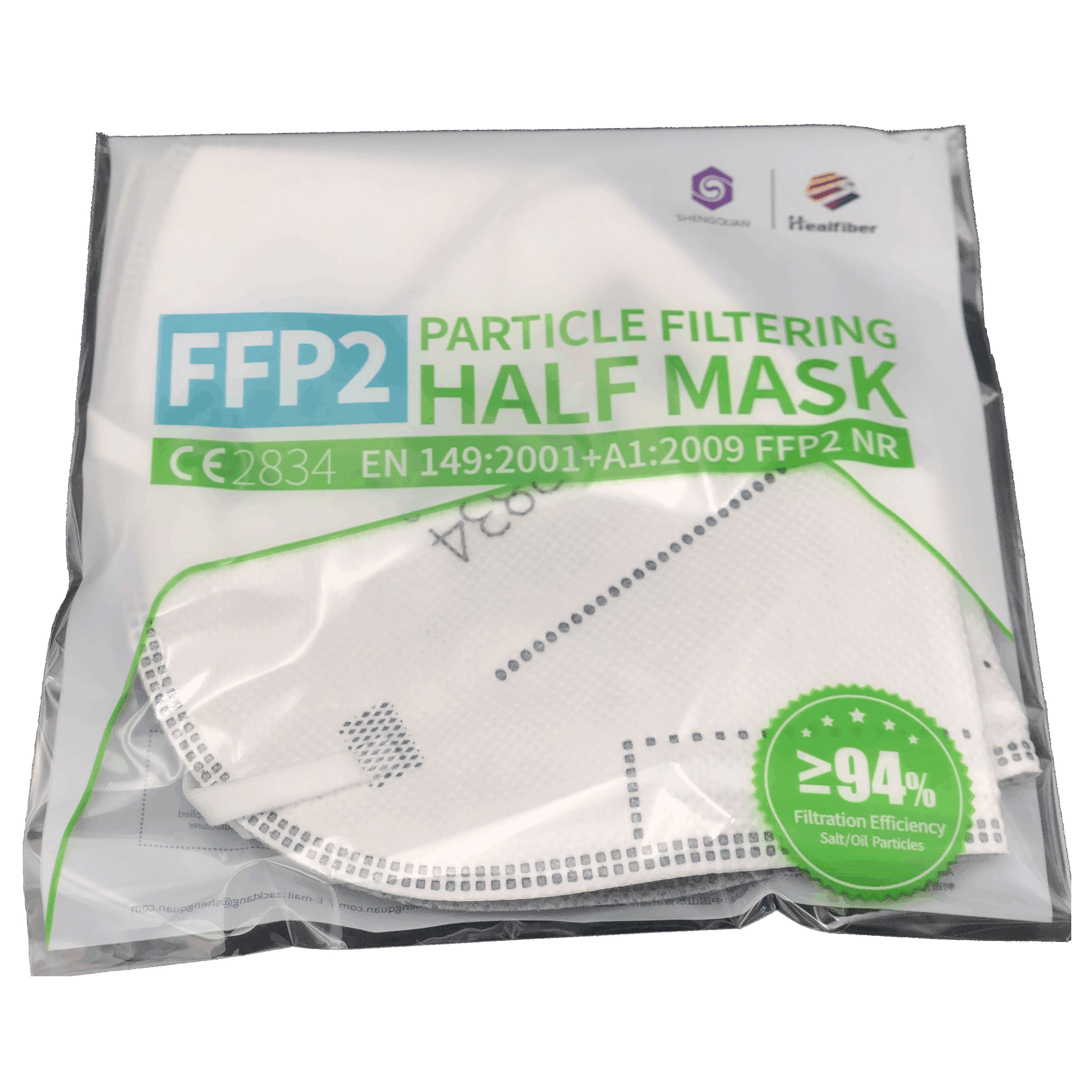 FFP 2 Maske Shengquan Atemschutz-Maske Mundschutz Nasenschutz zertifiziert